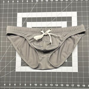 Men's Gray Swim Briefs